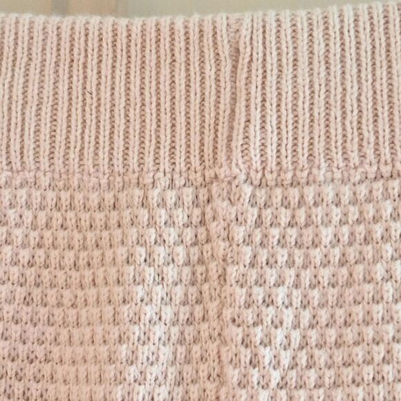 Sincerely Jules Wide Leg Boho Beach Pants Cream Chunky Thermal Knit Cotton XS - Picture 6 of 16